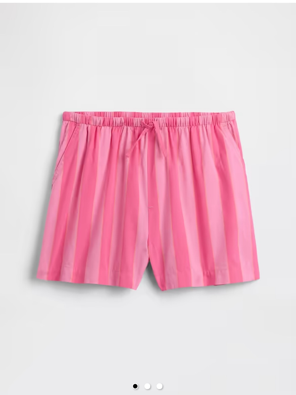 GAP Girls Pink Striped Cotton Shorts